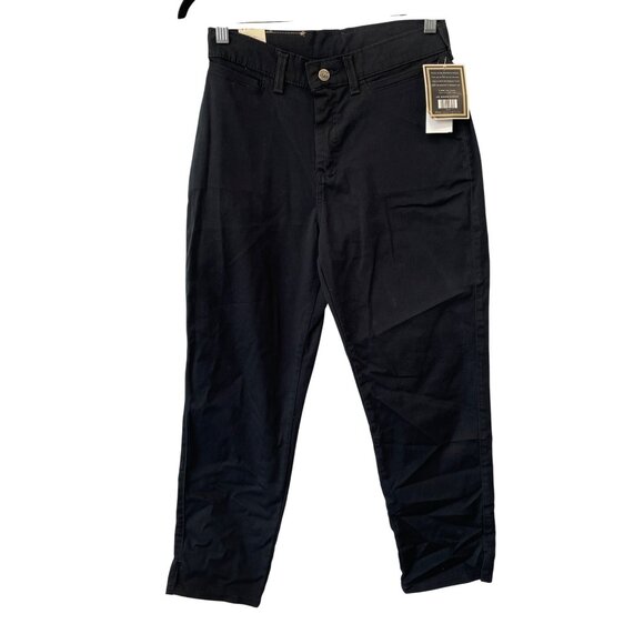 Vintage 90s Lee Riveted High Waisted Jeans Size 4 Black Cotton Deadstock NEW - Picture 1 of 9